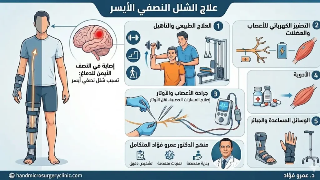علاج الشلل النصفي الأيسر