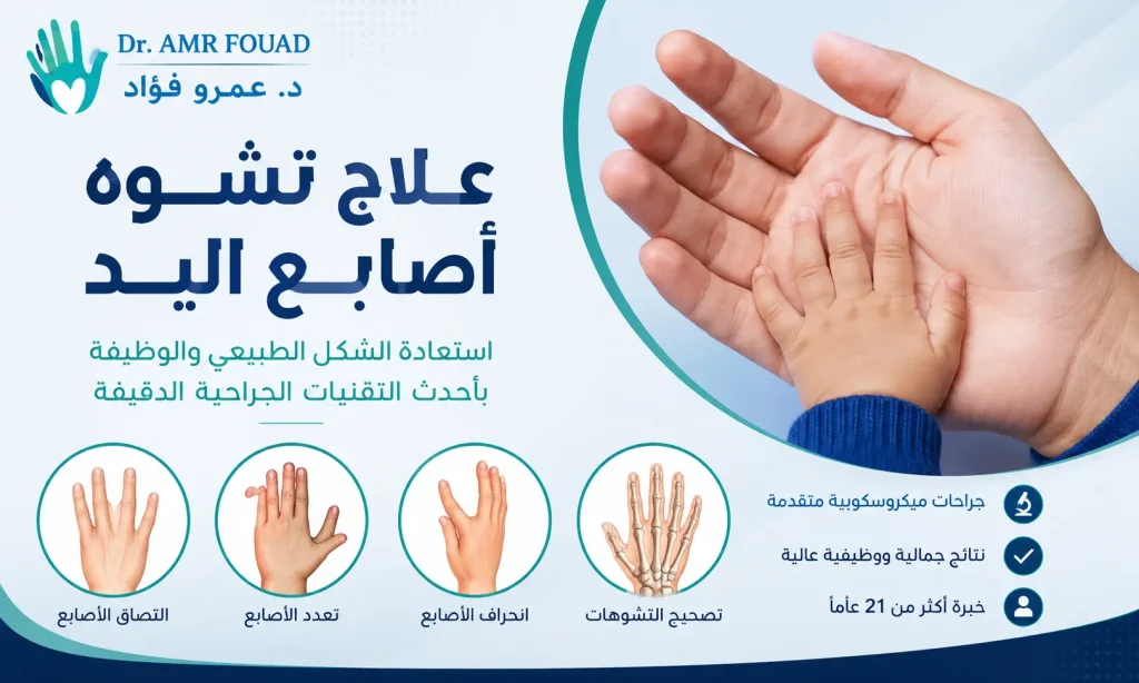 علاج تشوه أصابع اليد
